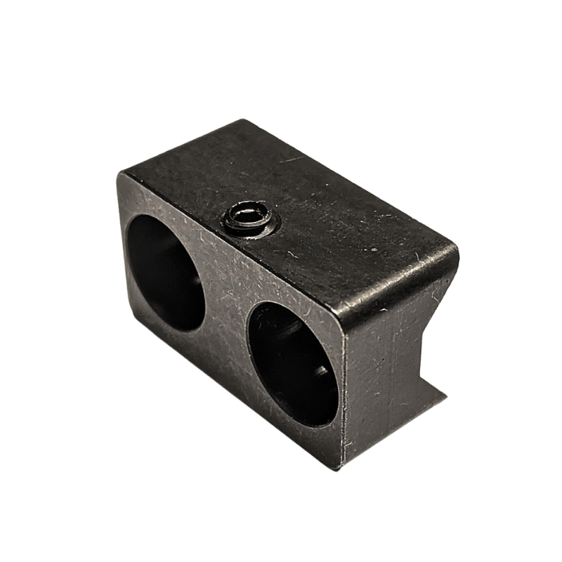 RUGER 10/22 Black stainless steel V block with adjustable set screw